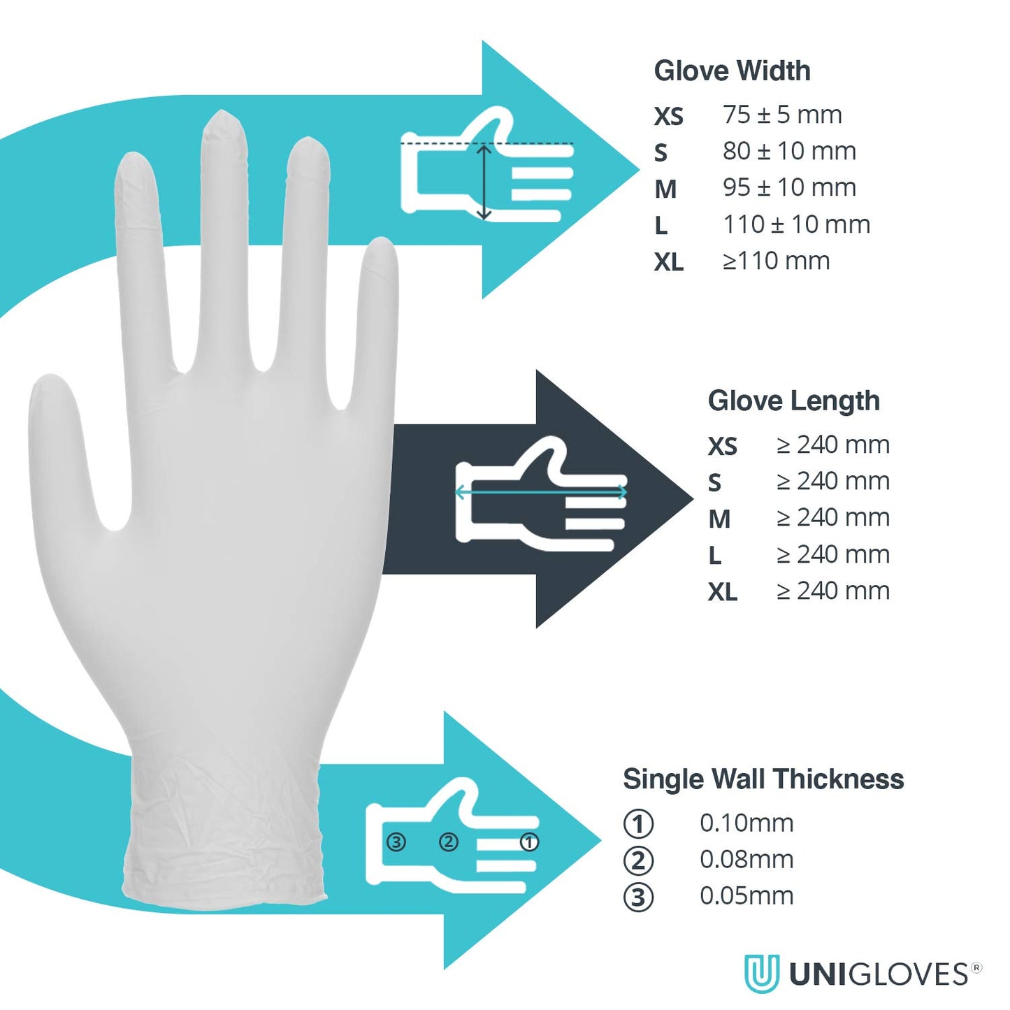 Black Nitrile Examination Gloves