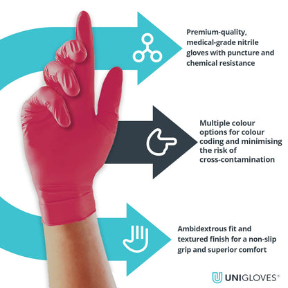 Black Nitrile Examination Gloves
