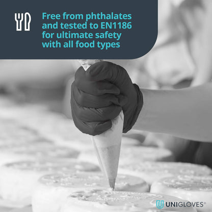 Black Nitrile Examination Gloves