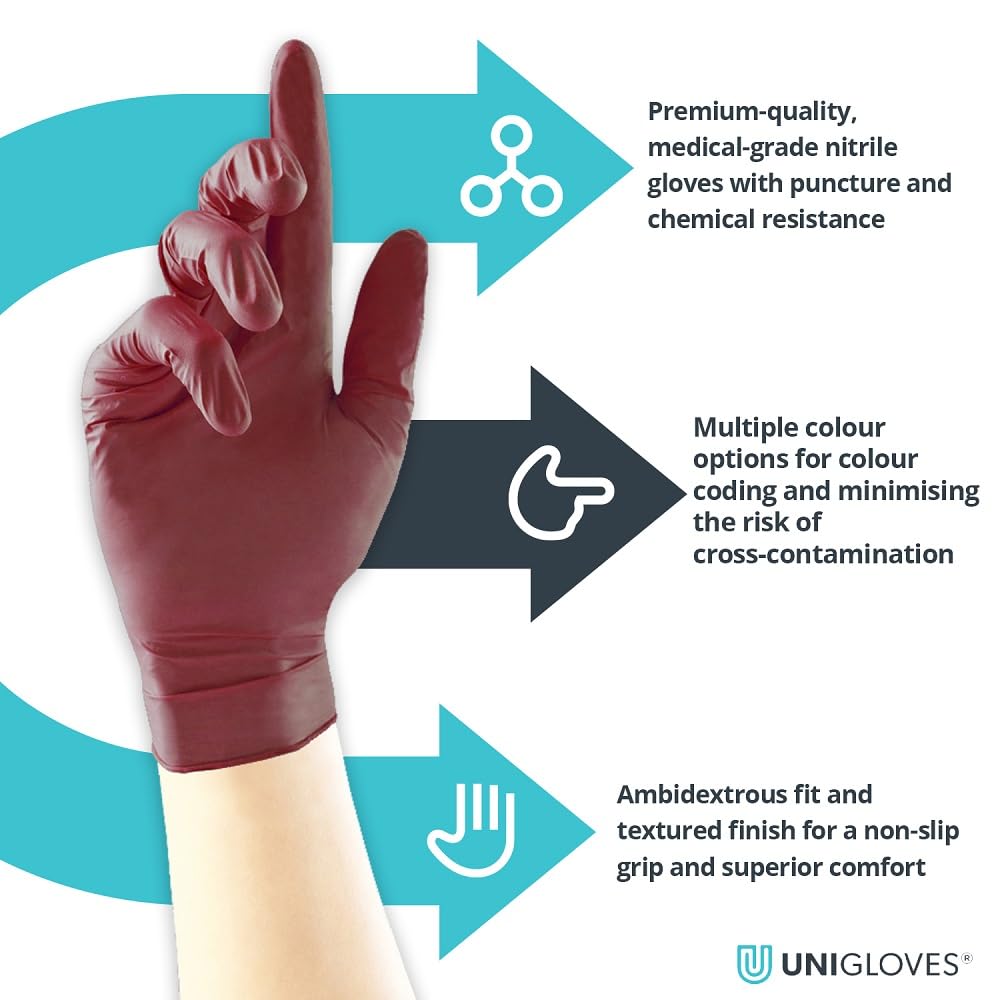 Black Nitrile Examination Gloves