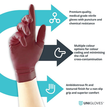 Black Nitrile Examination Gloves