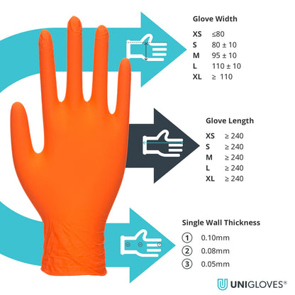 Black Nitrile Examination Gloves