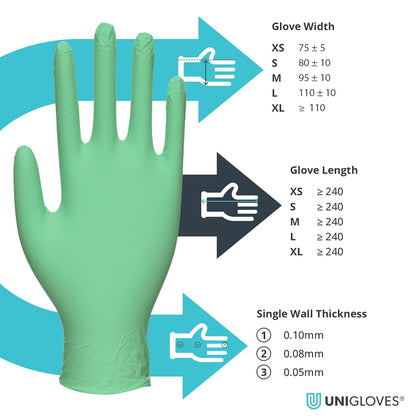 Black Nitrile Examination Gloves