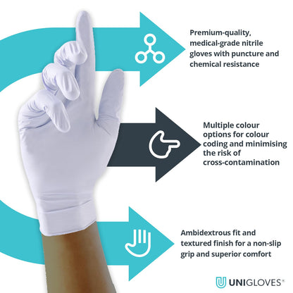 Black Nitrile Examination Gloves