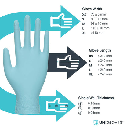 Black Nitrile Examination Gloves