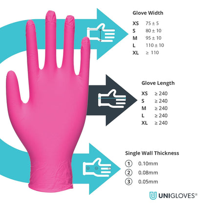 Black Nitrile Examination Gloves