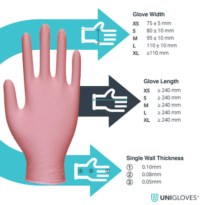 Black Nitrile Examination Gloves