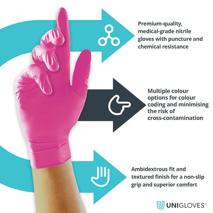 Black Nitrile Examination Gloves