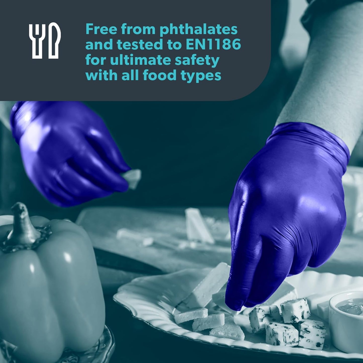 Black Nitrile Examination Gloves