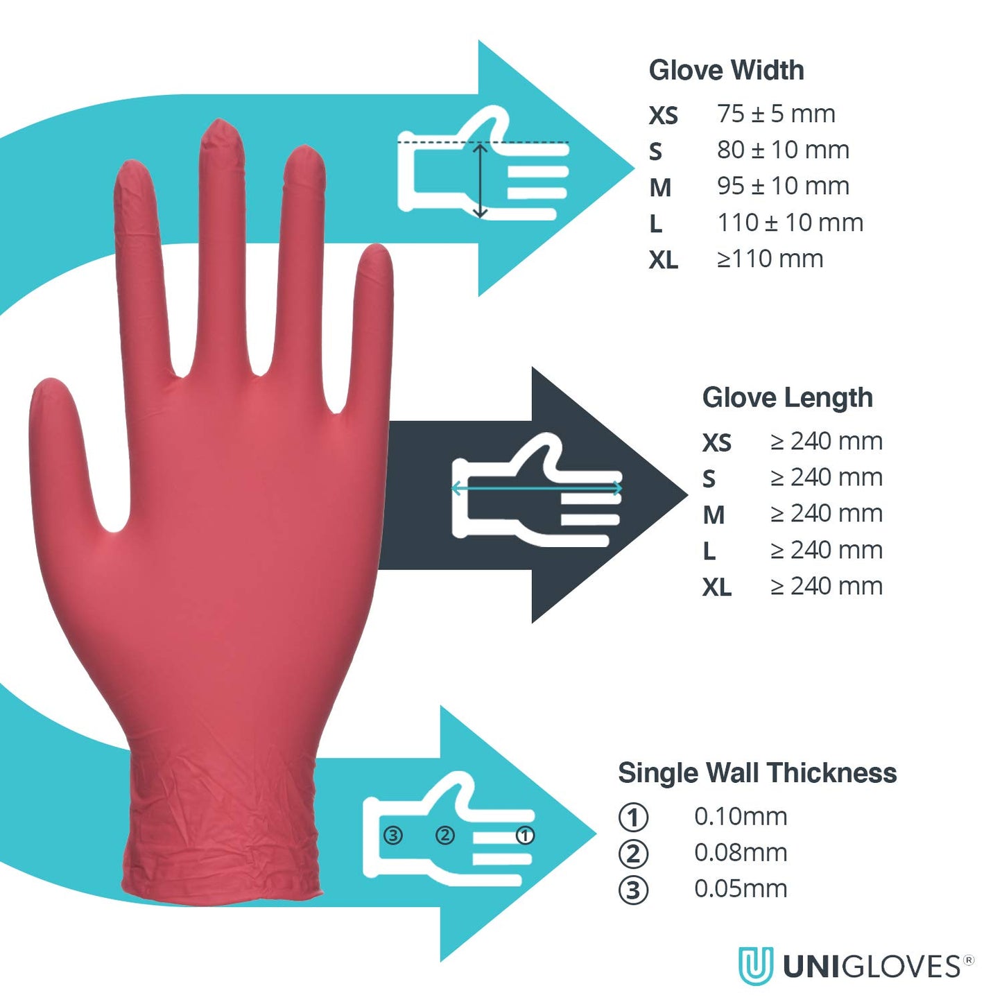 Black Nitrile Examination Gloves