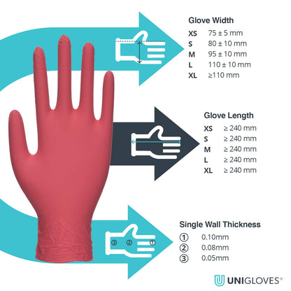 Black Nitrile Examination Gloves
