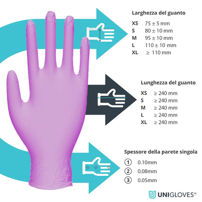 Black Nitrile Examination Gloves