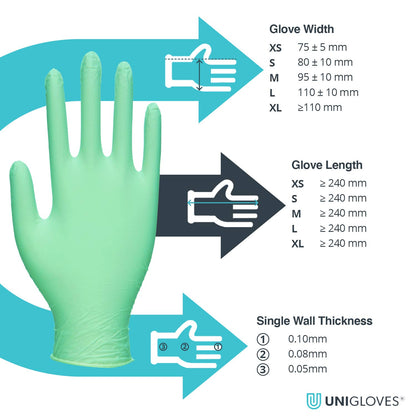 Black Nitrile Examination Gloves