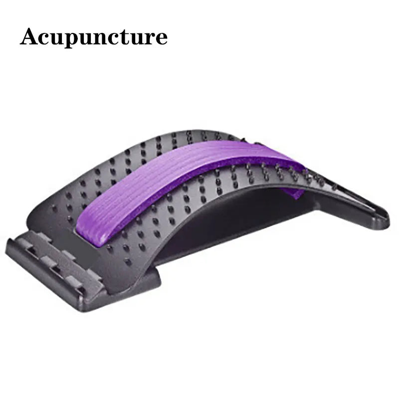 Acupuncture tool with purple handle on a white background