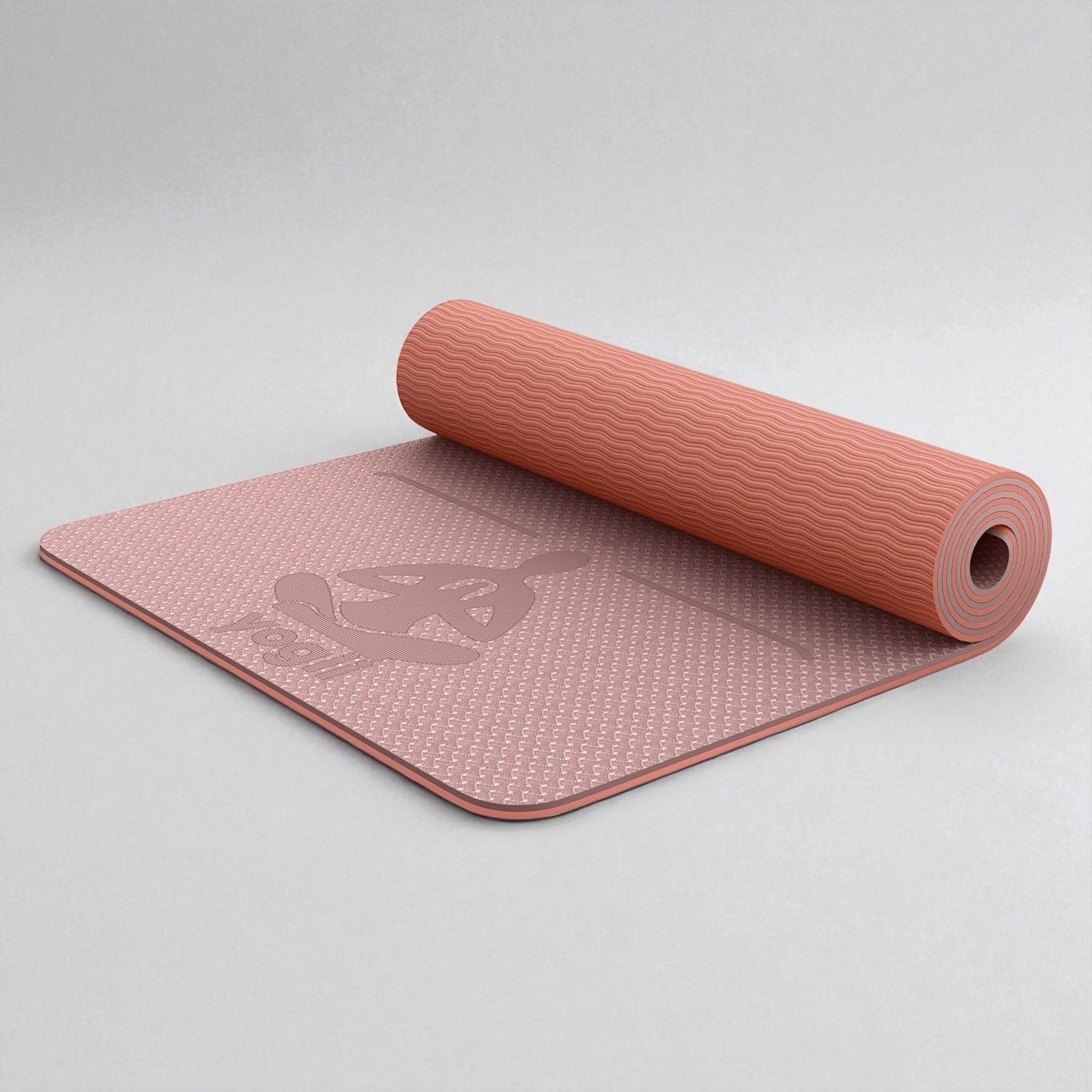 Pilates and fitness exercise mat