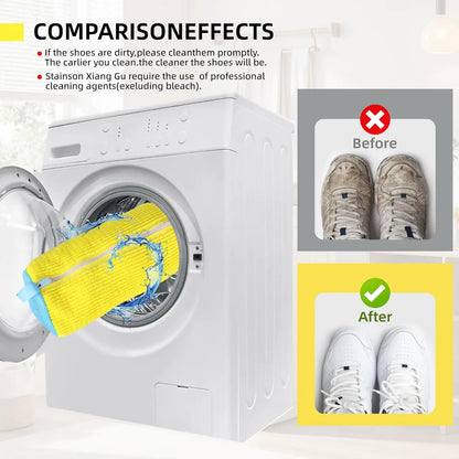 Shoe Bag for Washing Machine - Reusable Shoe Cleaning Bag for Sneaker Tennis Shoes Unstain
