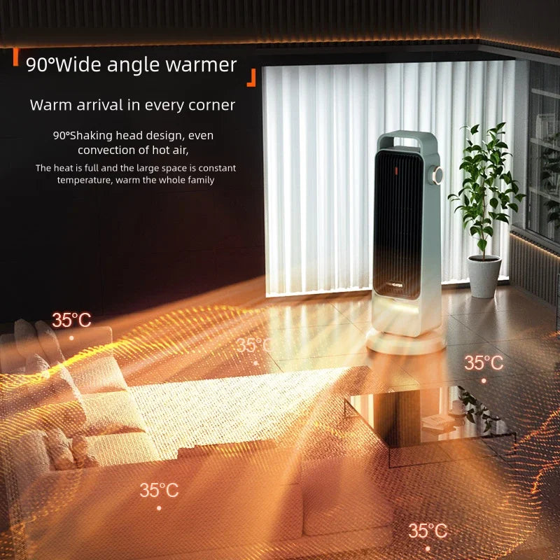 Oscillating Electric Fan Heater