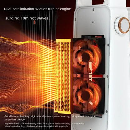 Oscillating Electric Fan Heater