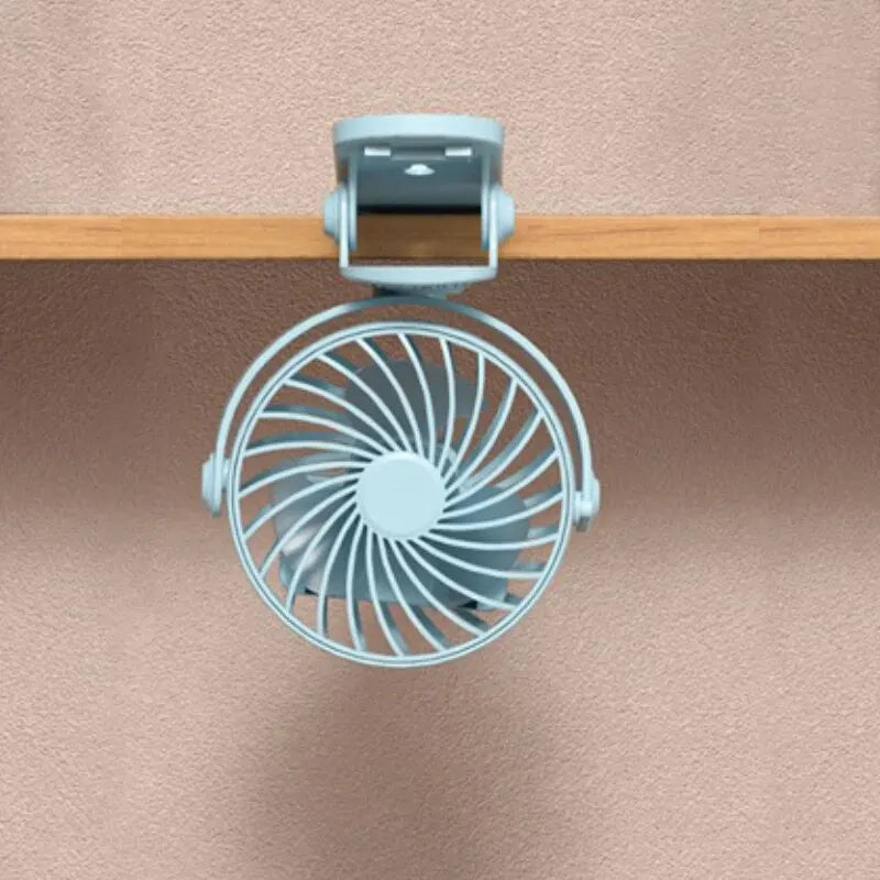 720° Clip-On Rechargeable Fan