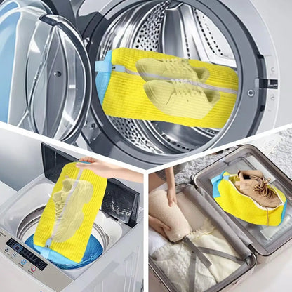 Shoe Bag for Washing Machine - Reusable Shoe Cleaning Bag for Sneaker Tennis Shoes Unstain