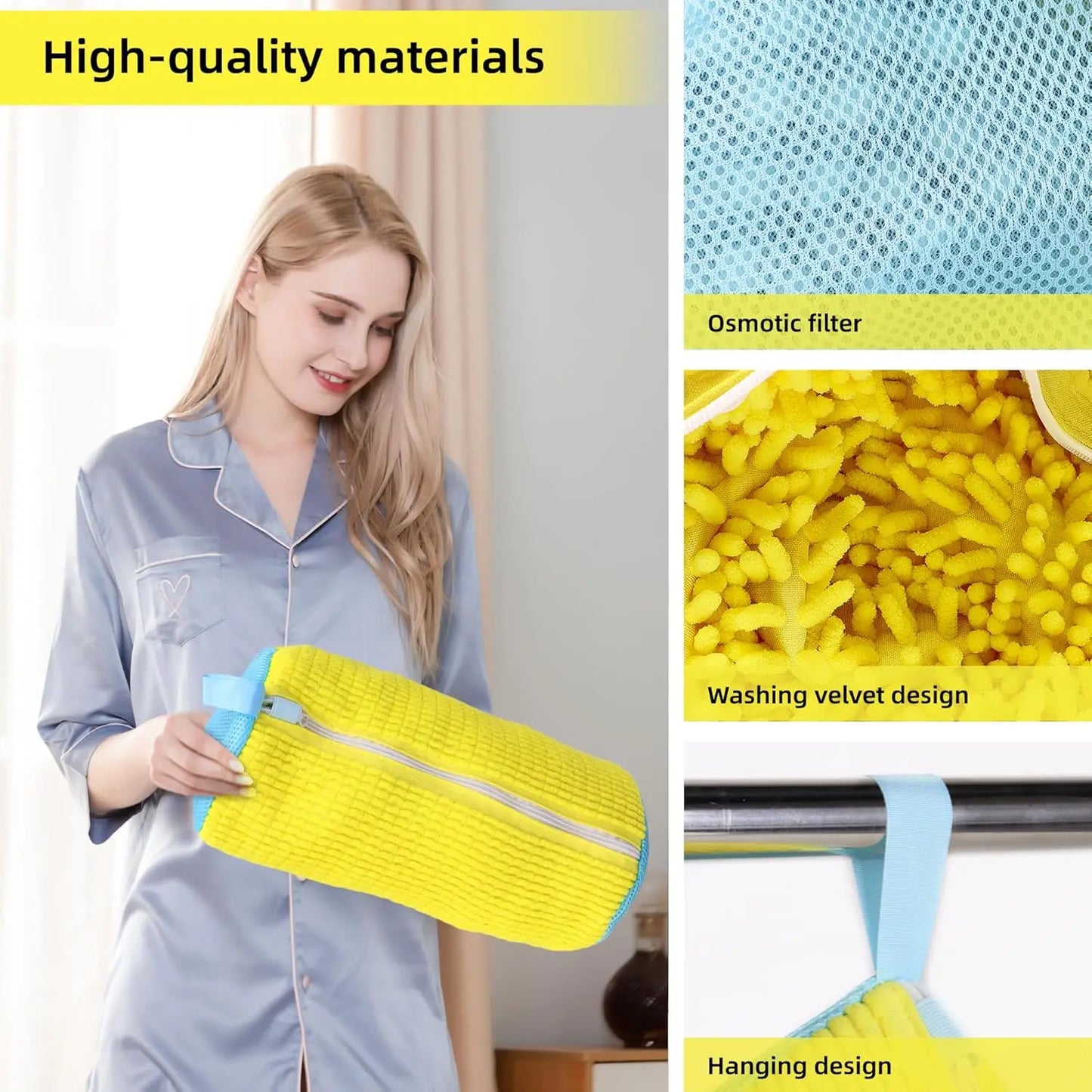 Shoe Bag for Washing Machine - Reusable Shoe Cleaning Bag for Sneaker Tennis Shoes Unstain