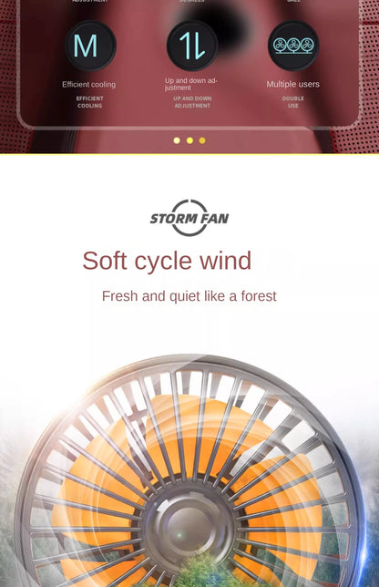 3-Head Adjustable Car Fan