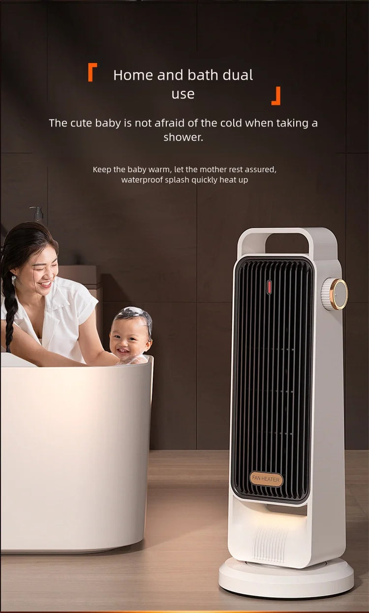 Oscillating Electric Fan Heater