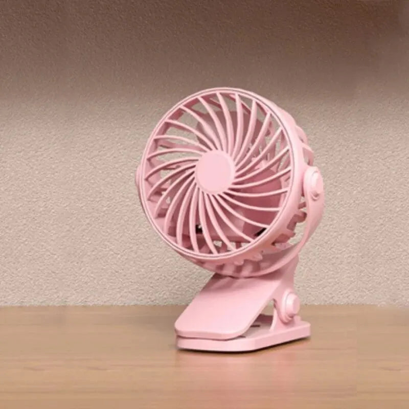 720° Clip-On Rechargeable Fan