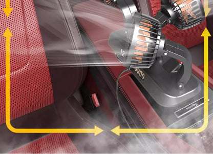 3-Head Adjustable Car Fan