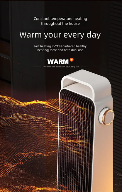 Oscillating Electric Fan Heater