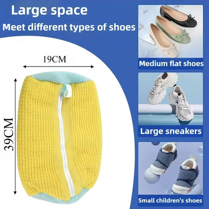 Shoe Bag for Washing Machine - Reusable Shoe Cleaning Bag for Sneaker Tennis Shoes Unstain