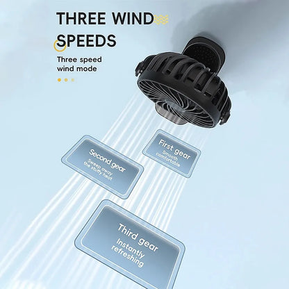 720° Clip-On Rechargeable Fan