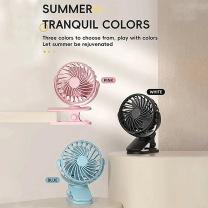 720° Clip-On Rechargeable Fan