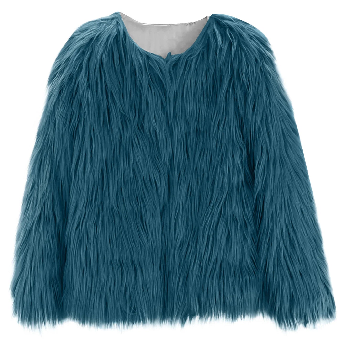 trendy faux fur jacket for girls