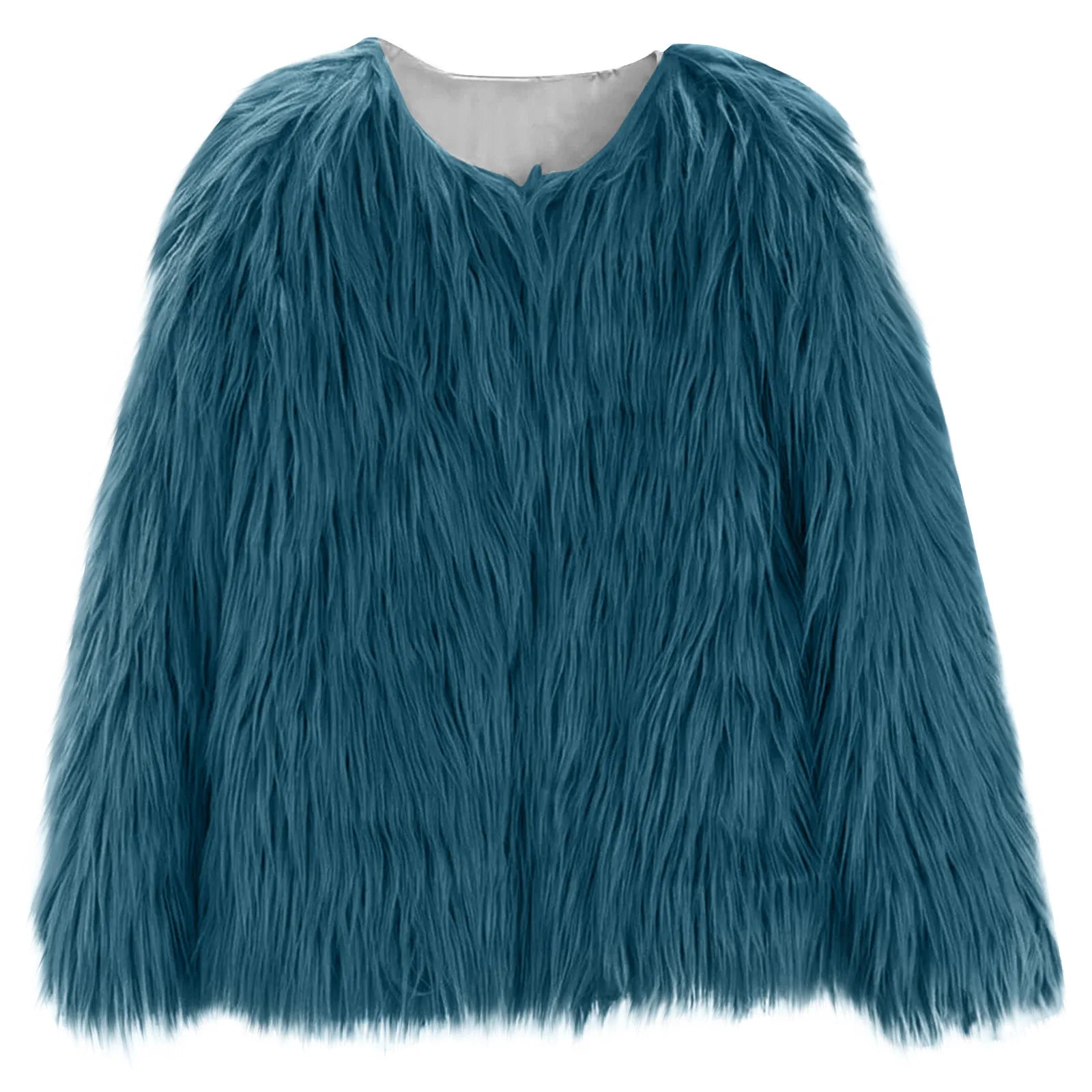 trendy faux fur jacket for girls