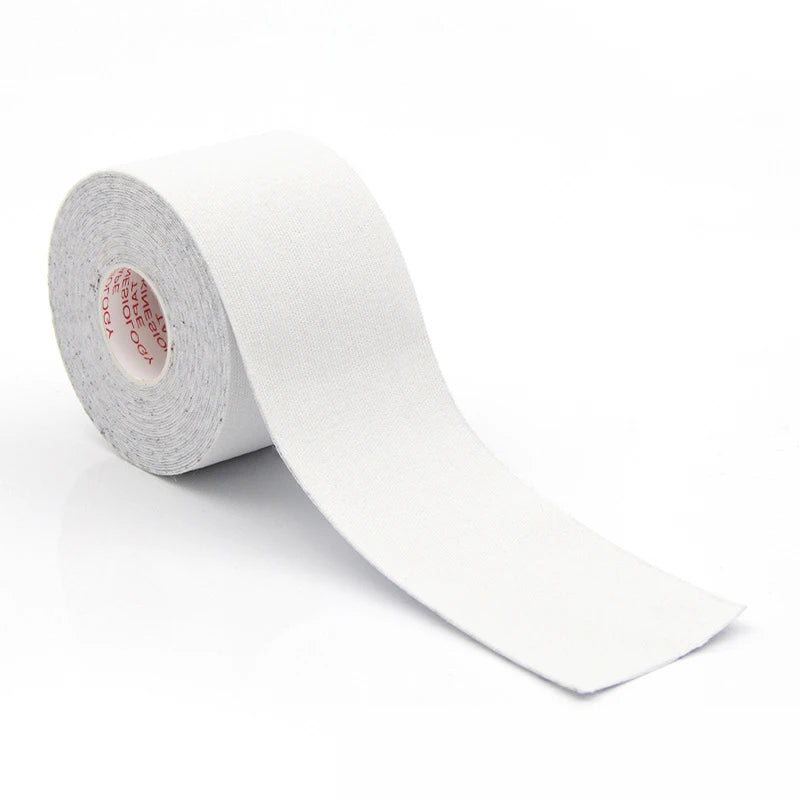 Roll of white tape on a white background