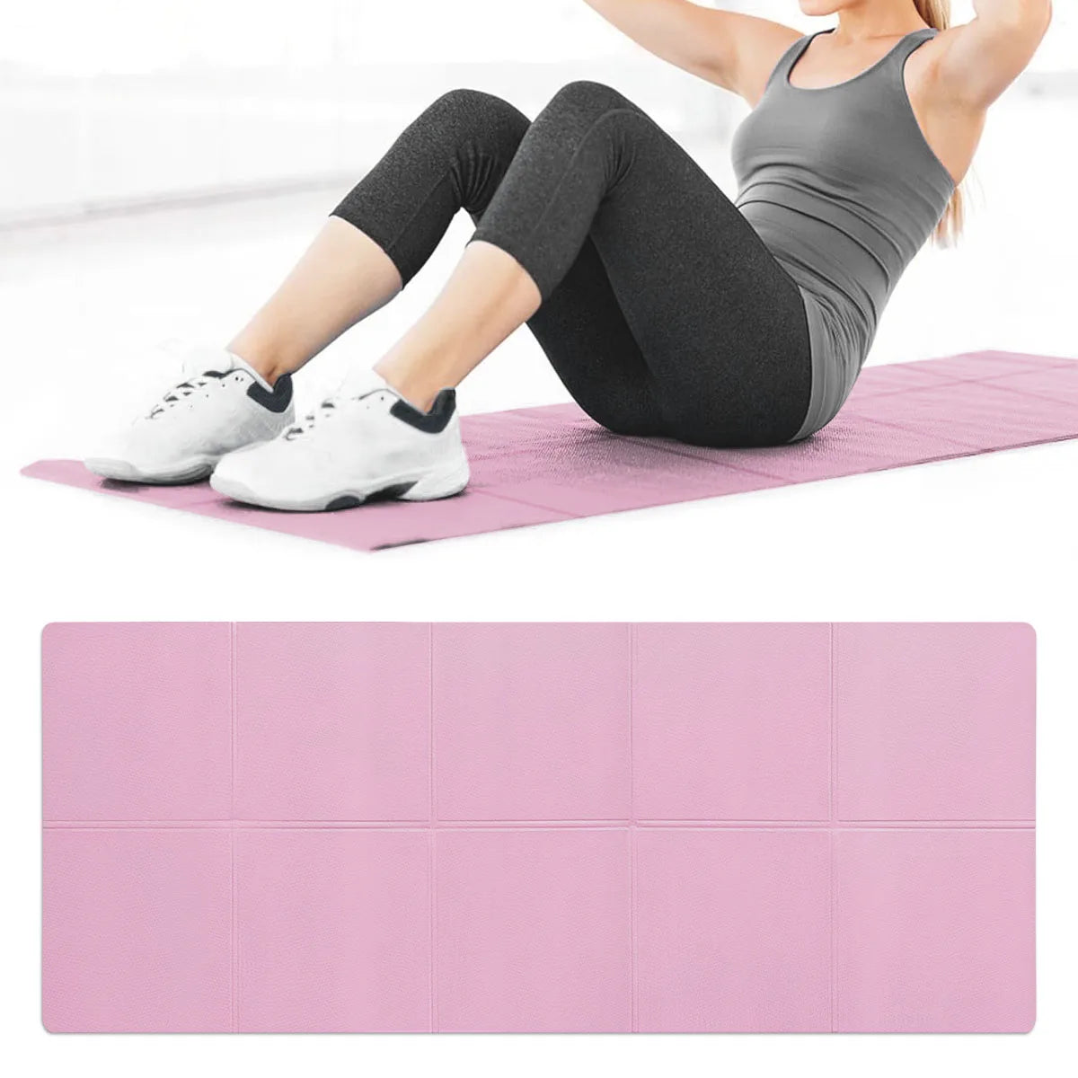 pilates and yoga fitness mat