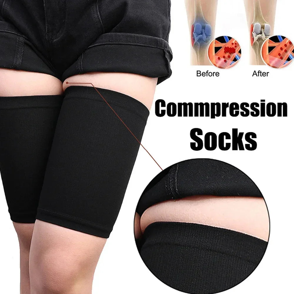 slimming thigh compression sleeves